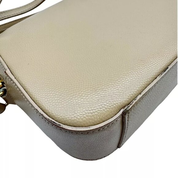 Authentic SAINT LAURENT Camera Bag Mini Shoulder Bag Ivory Leather #36634822 - Picture 8 of 12